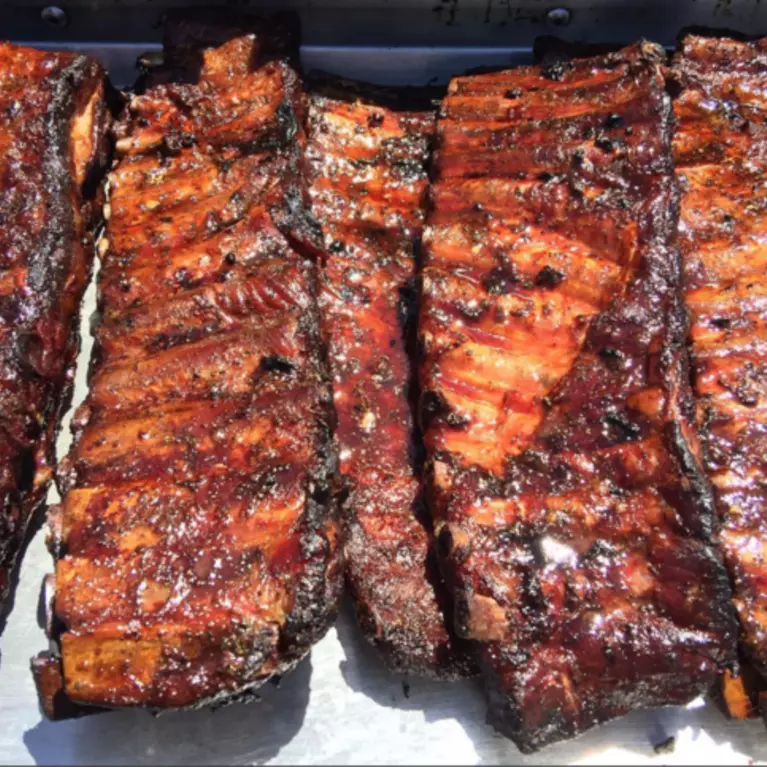 Slabs of BBQ ribs