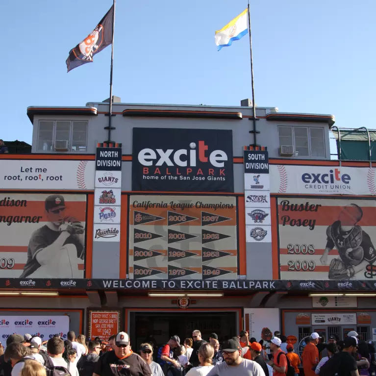 Excite Ballpark, home of the San Jose Giants, in San Jose, California