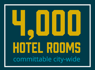4,000 hotel rooms committable city-wide